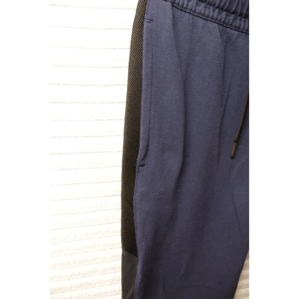 Nike Dri-FIT Hybrid Fleece Track Jogger Pants Men's Size XS Blue Black Tech